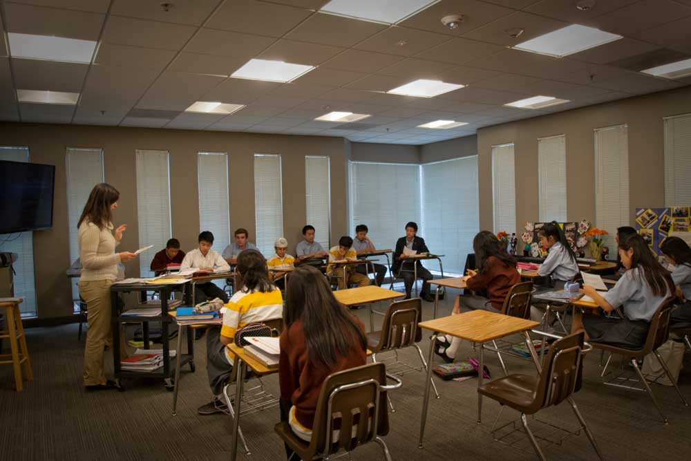 Students in class at The Dorris-Eaton School in San Ramon, CA